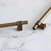 Hisar Eskitme Antik Sarı Metal 160 mm-16 cm Mobilya Mutfak Çekmece Dolap Dolabı Kulpu Kulbu Kulpları thumbnail 7