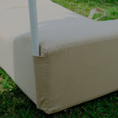Sunbed Ultimate Comfort Katlanır Şezlong Minder Ve Puf Seti Su Geçirmez Ve Uv Korumalı Kumaş Bej - 2