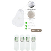 Erkek - Bayan Bambu Babet Çorap Dikişsiz Parfümlü Silikonlu Babet Çorap - 3