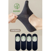 Erkek - Bayan Bambu Babet Çorap Dikişsiz Parfümlü Silikonlu  Babet Çorap - 2