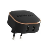 Duracell 17W Telefon / Tablet Şarj Başlığı 2xUSB 5v/3.4A - Siyah - 2