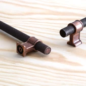 Hisar Eskitme Antik Bakır Metal 128 mm-12.8 cm Mobilya Mutfak Çekmece Dolap Kulpu Kulbu Kulpları thumbnail 4