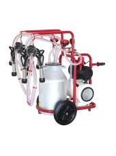 Universal Kuru Pompa Çift Süt Sağım Makinesi 40 Litre Alüminyum Güğüm - 1
