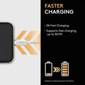 Duracell Sync/Charge Cable 1 Metre White - 2