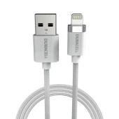 Duracell 2m Lightning to USB-A Örgülü Şarj Kablosu - Beyaz - 2