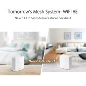 ASUS ZenWiFi ET8 Tüm Ev İçin Üç Bantlı Mesh WiFi 6E Sistemi (ET8 2PK), 5.500 metrekareye - 4