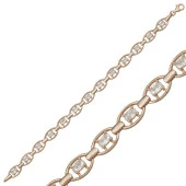 Himarry 925 Ayar Gümüş Rose Oval Su Yolu Bileklik thumbnail 1