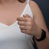 Himarry ​Gümüş Damla Zultanit Taşlı Kadın Bileklik thumbnail 2