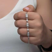 Himarry Gümüş Dikdörtgen Zirkon Taşlı Kadın Bileklik thumbnail 1
