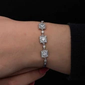 Himarry ​925 Ayar Gümüş Baget Taşlı Kadın Bileklik thumbnail 3