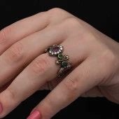 Himarry Gümüş Ayarlanabilen Otantik Mekik Kadın Yüzük thumbnail 4