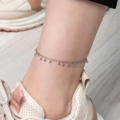 Himarry 925 Ayar Gümüş Yıldız Halhal thumbnail 3