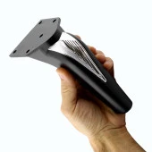 Mobilya Yükseltci Kanepe Sehpa TV Ünitesi Koltuk Ayağı Baza Ayakları Siyah Krom 16 cm thumbnail 6