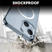 Şeffaf Mika Sararmaz Sert Magsafe Kılıf iPhone 15 Plus thumbnail 5