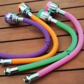 Renkli Oynar Başlıklı Silikonlu Musluk Başlığı Kubar Su Tasarruflu Musluk Başlığı thumbnail 6