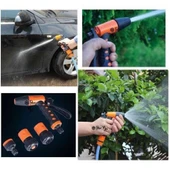 Yüksek Basınçlı Su Püskürtme Tabancası Sulama Bahçe Hortumu Tazyikli Püskürtme Fıskiye thumbnail 2