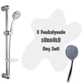 3 Fonksiyonlu Sürgülü Duş Seti 5 Parça Özel Set thumbnail 2