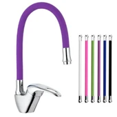 Mix Kuğu Mutfak Evye Bataryası Renkli Oynar Başlıklı Mor thumbnail 1