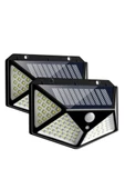 Projektör 100 Ledli Işık Sensörlü Güneş Enerjili Solar Lamba thumbnail 1