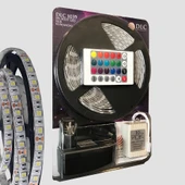 5 Metre Rgb Şerit Led Seti-iç Ve Dış Mekan Silikonlu-tak Çalıştır thumbnail 3