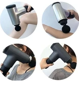 Darbeli Titreşimli Tabanca Masaj Aleti Kas Rahatlatıcı 4 Başlıklı Şarjlı Göbek Eritme Cihazı Zayıflama Ve Selülit Giderme thumbnail 3