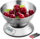 Lcd Ekran Elektronik Dijital Mutfak Terazisi İnox Hassas Mutfak Tartısı thumbnail 1