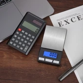 Lcd Ekran Elektronik Hesap Makineli Hassas Dijital Takı Altın Gram Ölçer Terazi (500g 0.1g) thumbnail 4