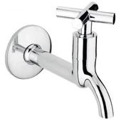 2li Artı Aç Kapa 4 Kollu Krom Çevirveli Musluk Duvardan Tek Girişli thumbnail 2