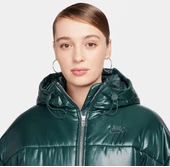 Nike Sportswear Classic Puffer Shine Kadın Yeşil Mont FB8769328 - 2