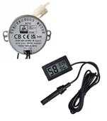 50 Tyz 10/12 Rpm Kuluçka Motoru Viyol Çevirme Ve Nem Ölçer thumbnail 1