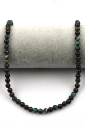 Krizokol Doğal Taş Dizi 6 mm Küre Kesim thumbnail 2