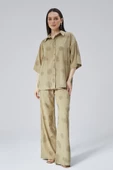 Kadın Haki Oversize Gömlek thumbnail 1