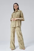 Kadın Haki Oversize Gömlek thumbnail 2