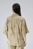 Kadın Haki Oversize Gömlek thumbnail 7