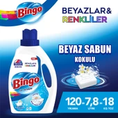 Bingo Sıvı Performans Çamaşır Deterjanı Beyaz Sabun 2600 ml 3lü - 2