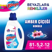 Bingo Sıvı Performans Çamaşır Deterjanı Amber Çiçeği 1755 ml 3lü - 2