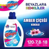 Bingo Sıvı Performans Çamaşır Deterjanı Amber Çiçeği 2600 ml 3lü - 2