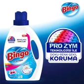 Bingo Sıvı Performans Çamaşır Deterjanı Amber Çiçeği 2600 ml 3lü - 4
