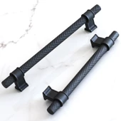 Hisar Siyah Metal Kulp 128 mm-12.8 cm Mobilya Çekmece Mutfak Dolabı Dolap Kulpları Kulbu Kulpu thumbnail 2