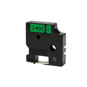 Foogy Dymo D1 Muadili Etiket Plastik Yeşil - 12 mm x 7 mt - 45019 - Eko Paket 5 li - 6