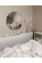 Nysamo 60 Cm Yuvarlak Ayna Dekoratif Ayna, Konsol Aynası, Hol Aynası, Dresuar Aynası - 2