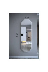 Nysamo Beyaz 6 gen Dekoratif Boy Aynası 40x120 cm - 4