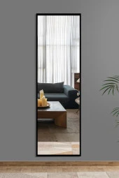 Nysamo Siyah Düz Dekoratif Boy Duvar Aynası 50x150 Cm - 1