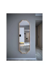Nysamo Tarz Design Kemence Ceviz Sekizgen Dekoratif Boy Aynası 150x50cm - 1