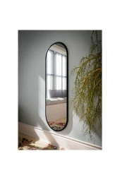 Nysamo Siyah Oval Dekoratif Boy Duvar Aynası 40x120 Cm - 2