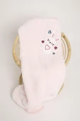Nakışlı Bebek Battaniyesi Yumuşak Wellsoft Peluş 90x100cm Beşik Battaniyesi Hafif Yenidoğan - 9