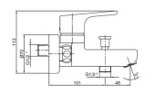 ECA Luna Banyo Bataryası + ECA Fırat Mafsallı Duş Seti Banyo Üst Takımı - 4