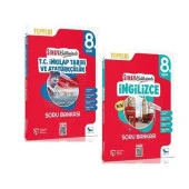 8.SINIF T.C. İNKILAP TARİHİ  + İNGİLİZCE SORU BANKASI SINAV KALİTESİNDE (2 KİTAP) - 1