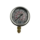 Manometre Gliserinli Alttan Çıkışlı Q63 - 0 - 600 Bar 1/4 A Tipi - 1