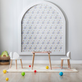 Buzkids Çocuk Masası Oyun Etkinlik Masası Pembe Beyaz Tavşan - Ayna Hediye - 2